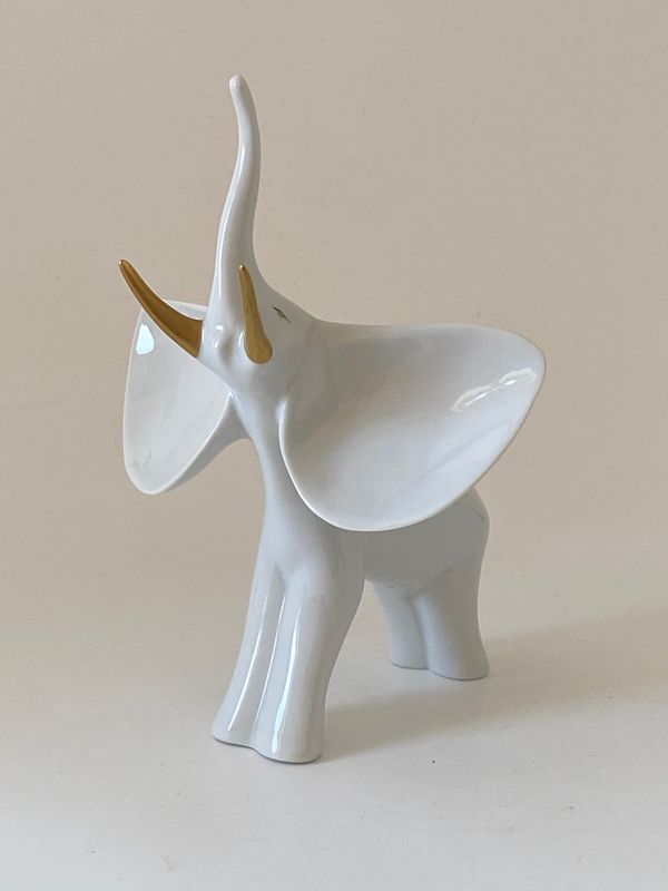 Elegant liten elefant porselen  