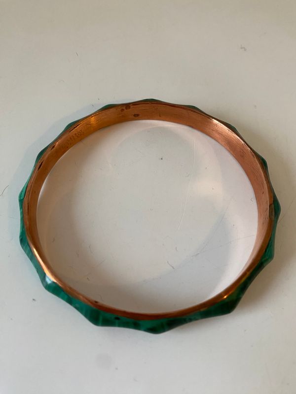 Vintage smykkesett i malakitt 