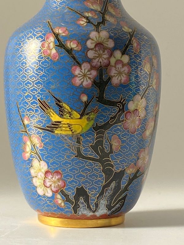Kinesisk vase i Cloisonné 