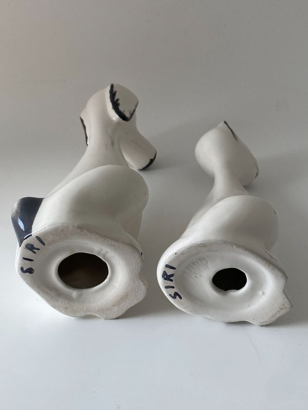 Sjarmerende  fajanse figurer  