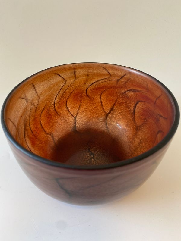 Kunstglass Willy Johansson signert 