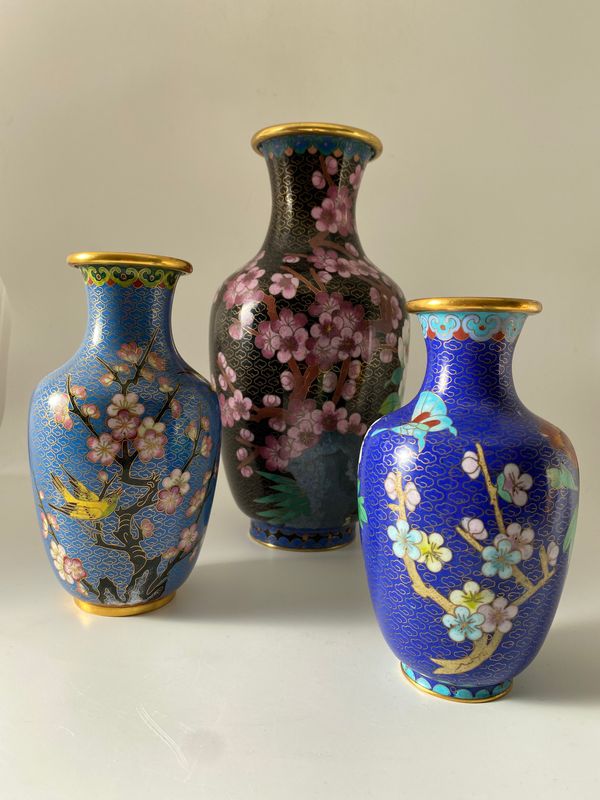 Kinesisk vase i Cloisonné 