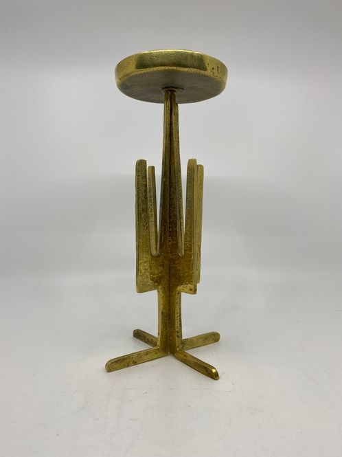 Hovedbilde Lysestake bronse brutalistisk Heiz  Goll 