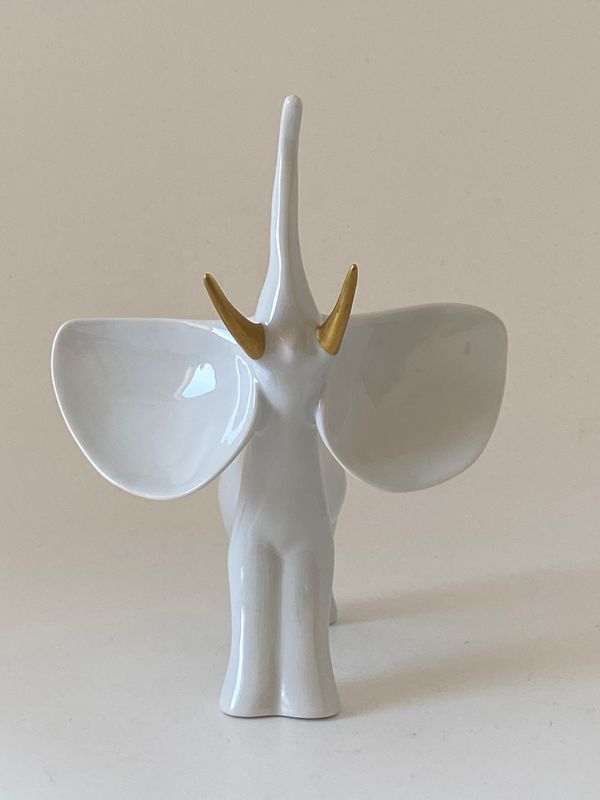 Elegant liten elefant porselen  
