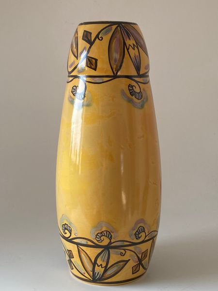 Hovedbilde Staselig vase Egersund fajanse Theodor Friestad