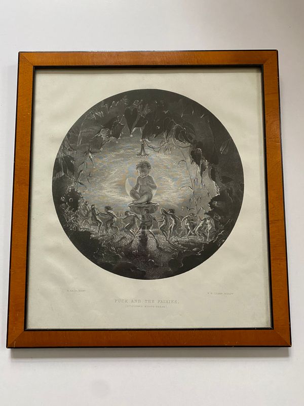 Puck og alvene radering  